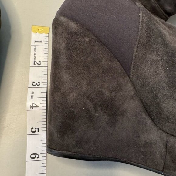 Stuart Weitzman Demiswoon OTK Suede Wedge Boots | Size 7 | Classic Over-The-Knee - Picture 9 of 10